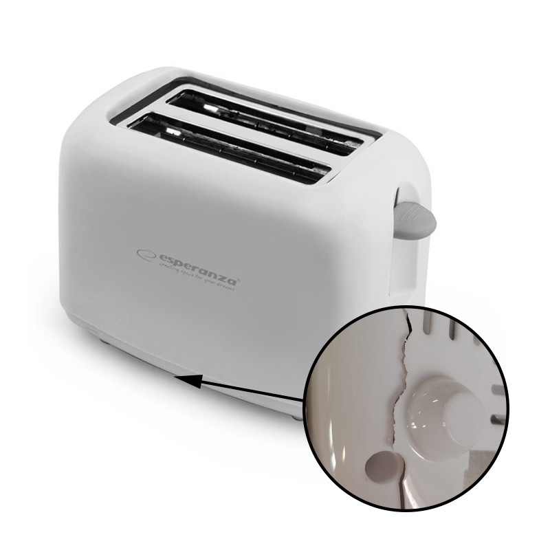 Prajitor paine Esperanza Ciabatta, 600W, 6 nivele, 50 Hz, 220-240V, 20 x 11 x 16 cm, alb, RESIGILAT - imagine 3